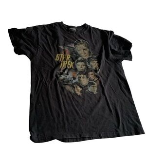 Large 2012 Star TrekThe Original Series Black T-Shirt 100% COTTON